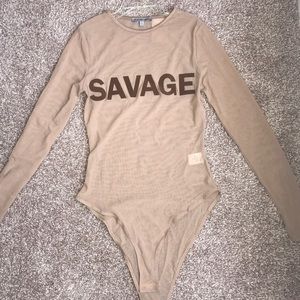 Tan Sheer Bodysuit